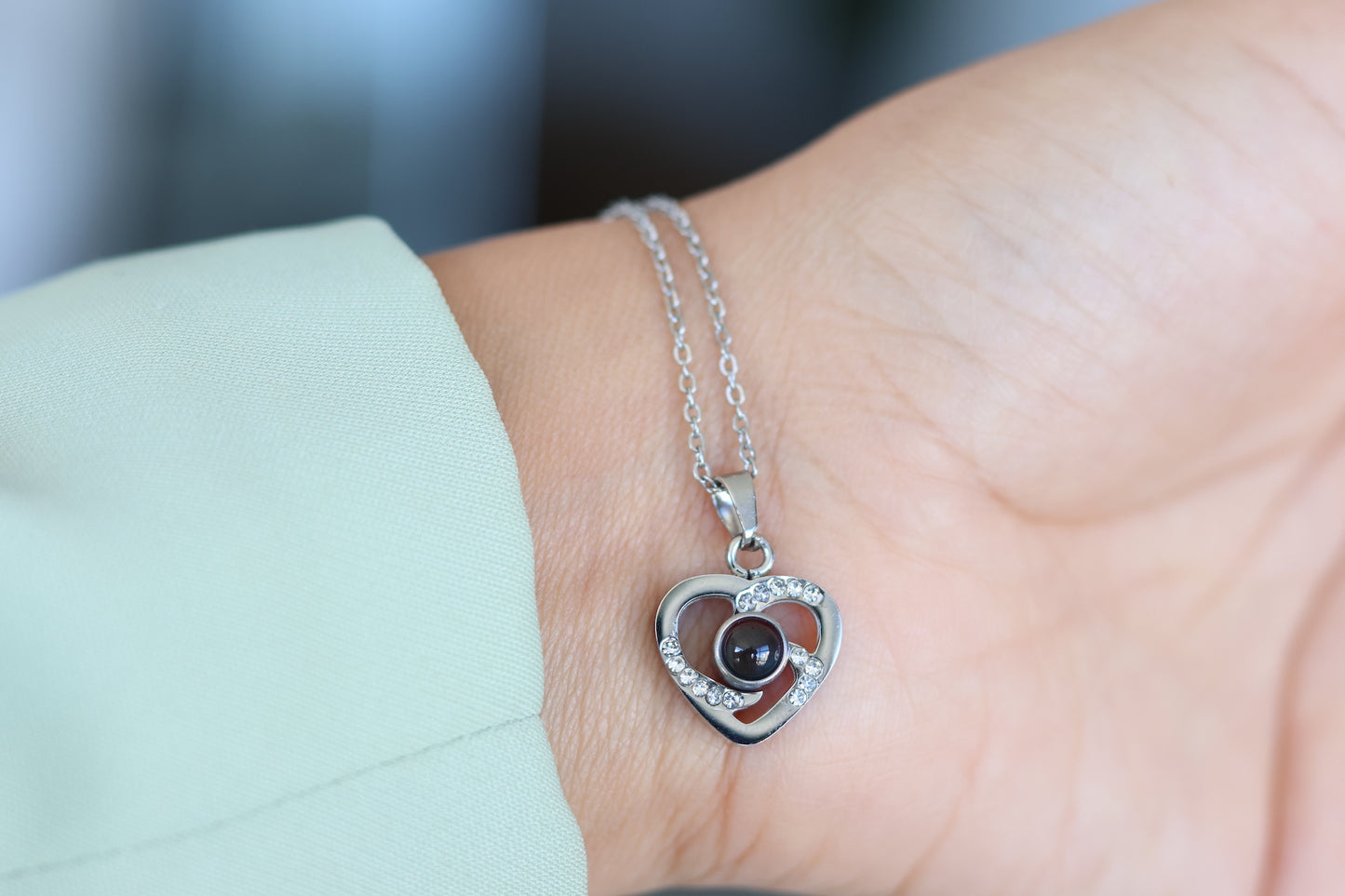 Diamond Heart Necklace type 2