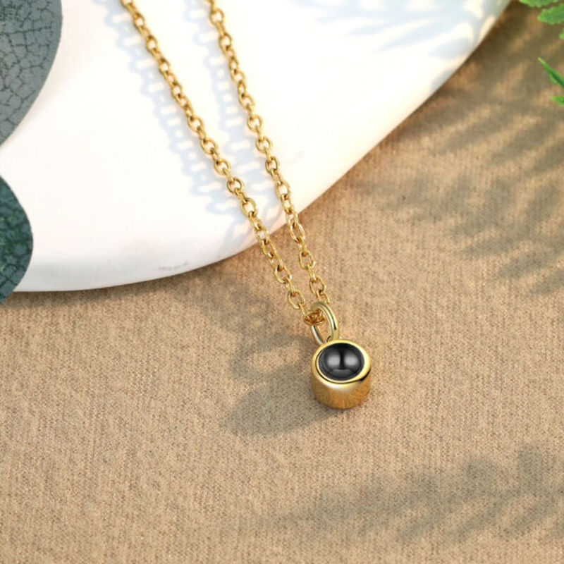 Classic Circle Photo Necklace