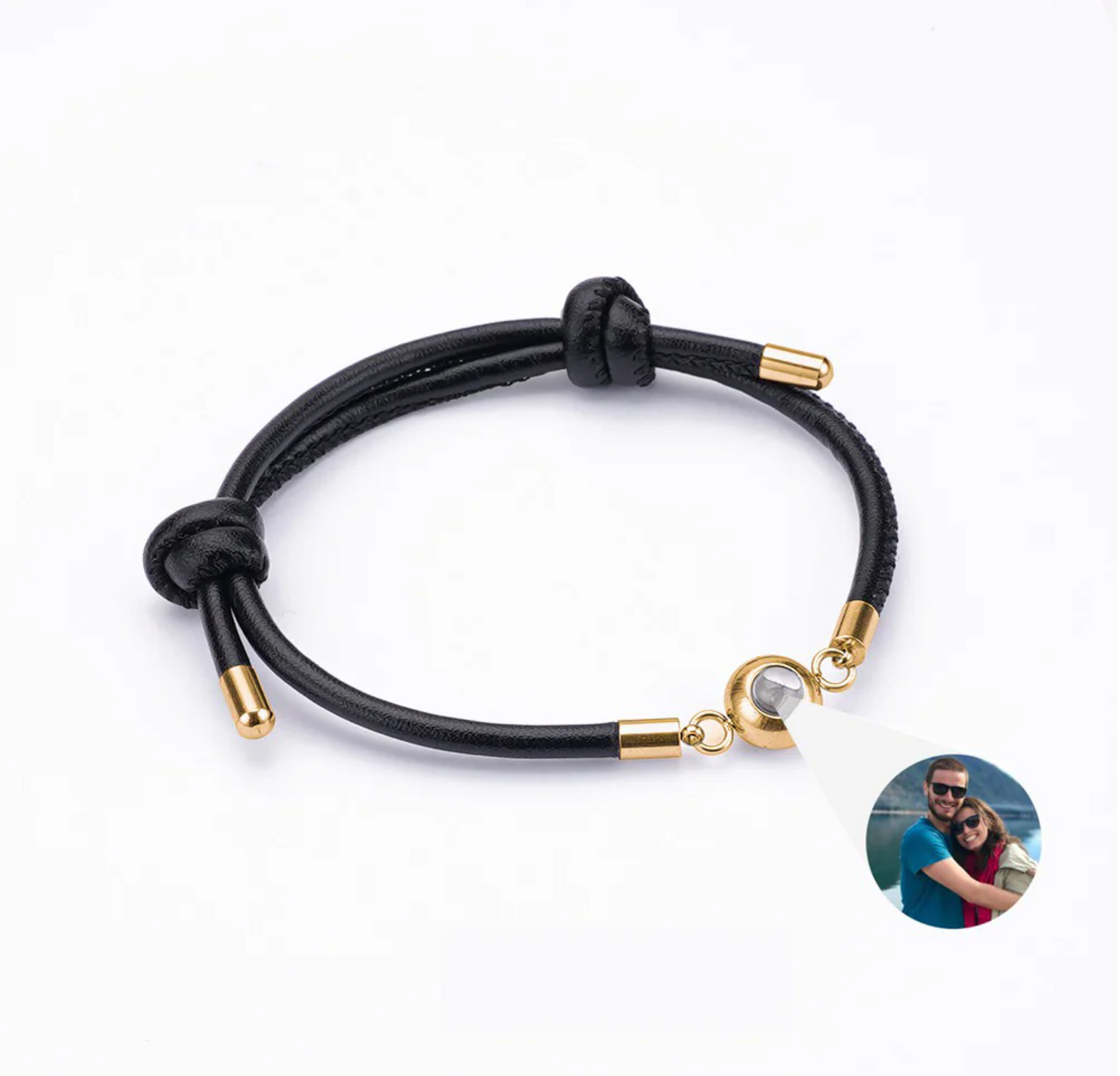 LEATHER PROJECTION BRACELET - Men bracelet leather